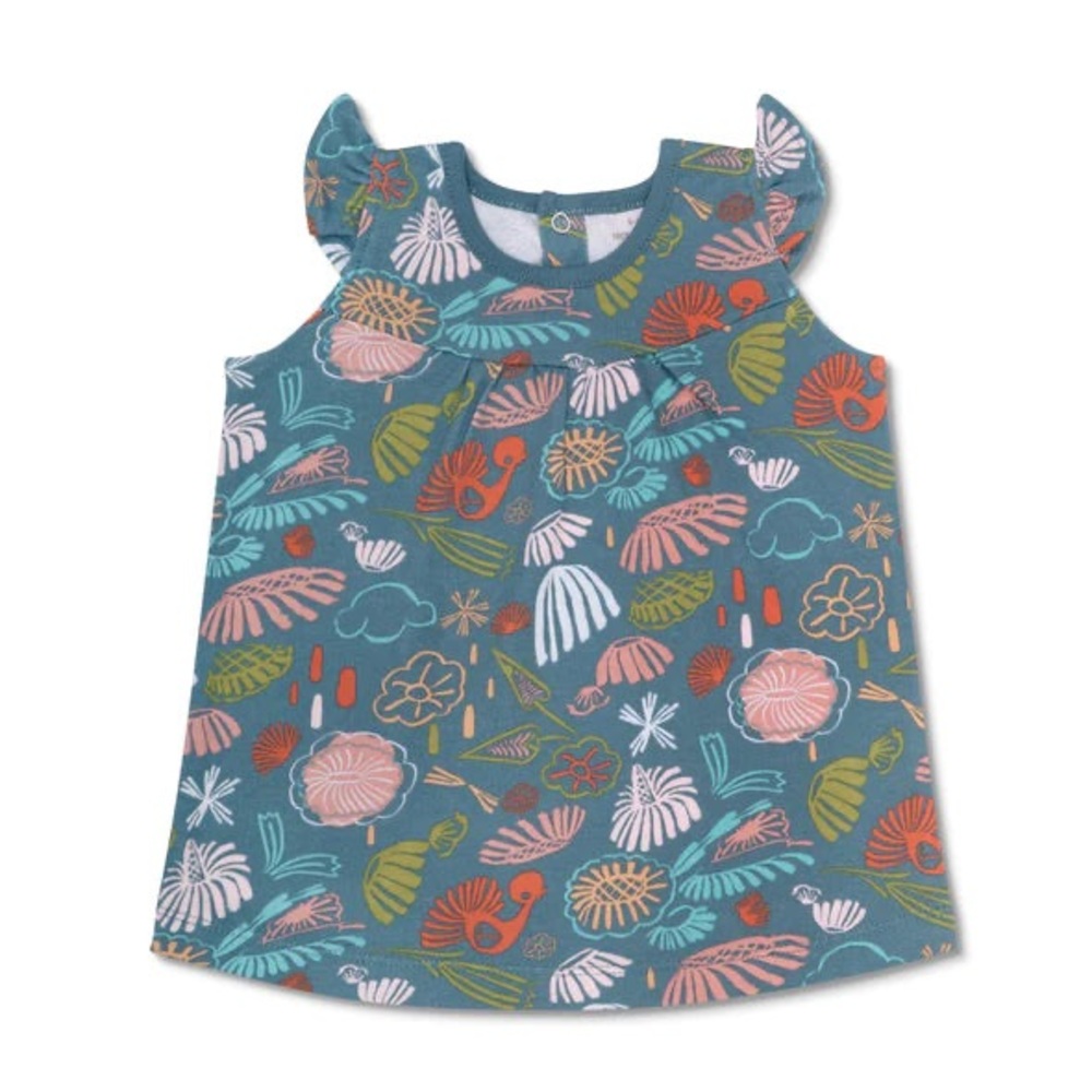 Floral Patterned Sleeveless Dress